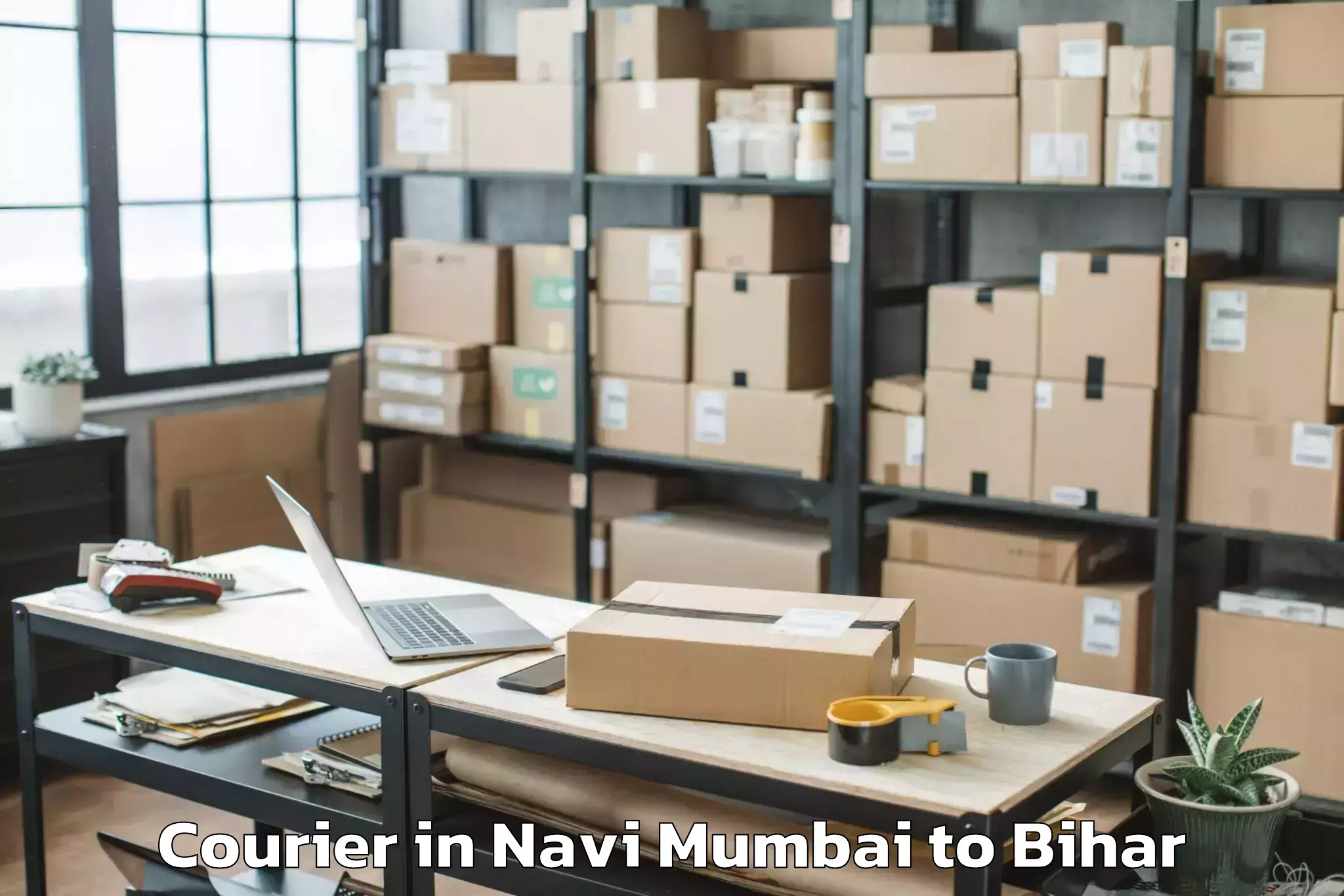 Easy Navi Mumbai to Bhargama Courier Booking